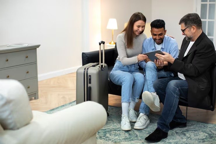 Students studying abroad