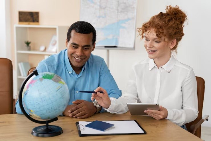 Students studying abroad